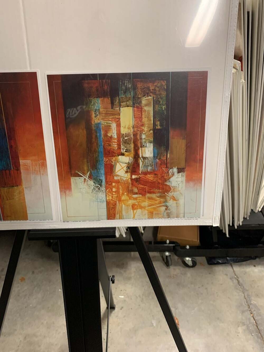 Giuliano Censini I Riflessi Del Vento Abstract Art Print